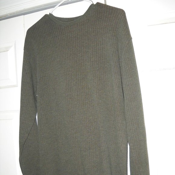 Farah Other - FARAH Olive Green Long Sleeve Ribbed Pullover Sweater Men's Size M